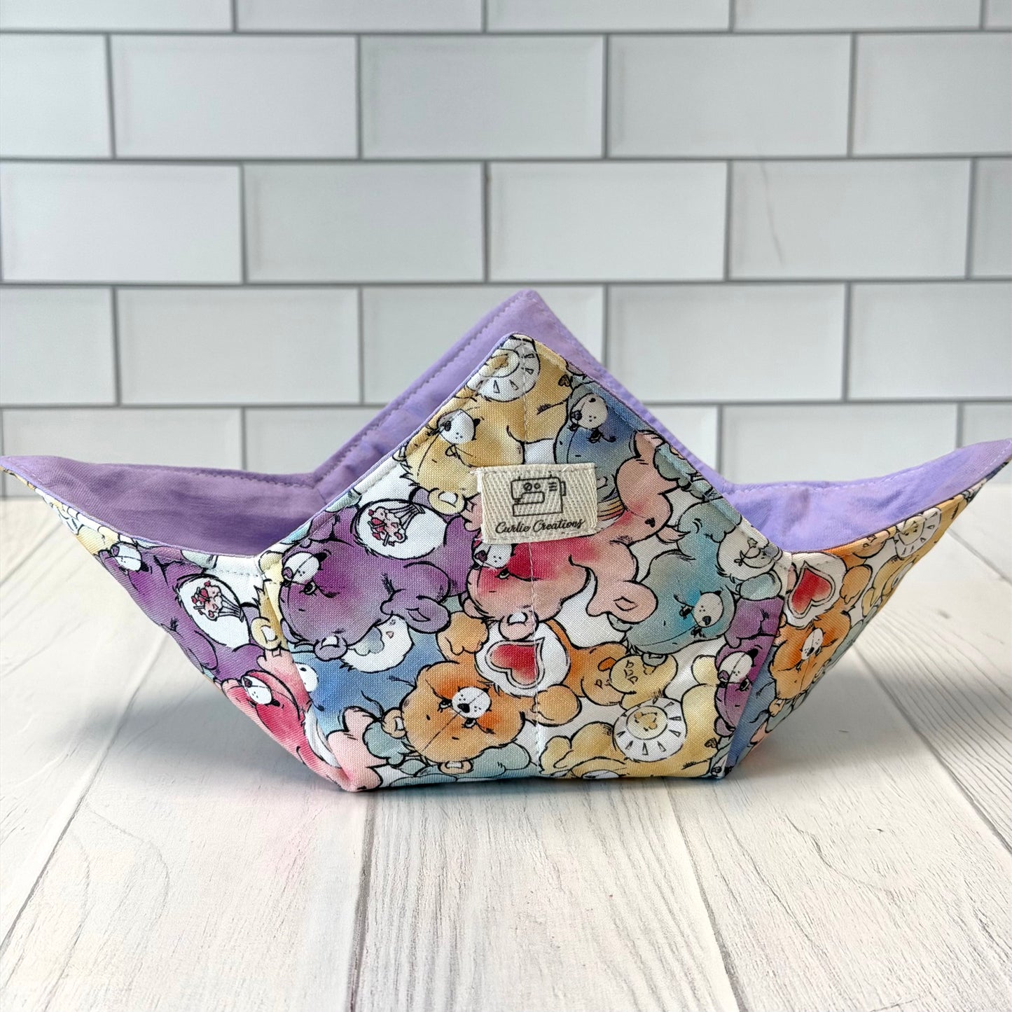 “Bears that Care” Reversible Bowl Cozy Microwave Safe