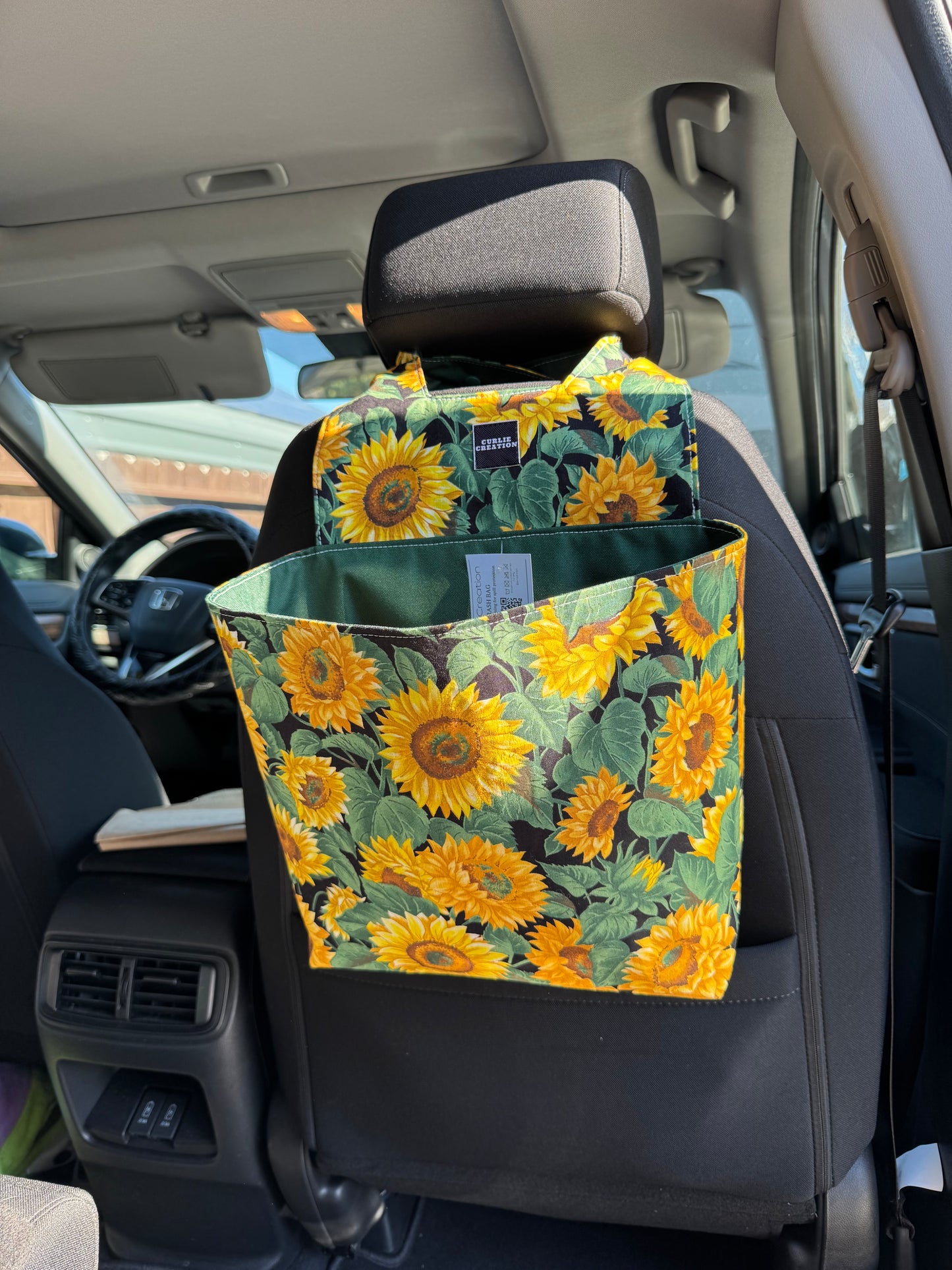 Sunflower Fields - Car Trash Bag