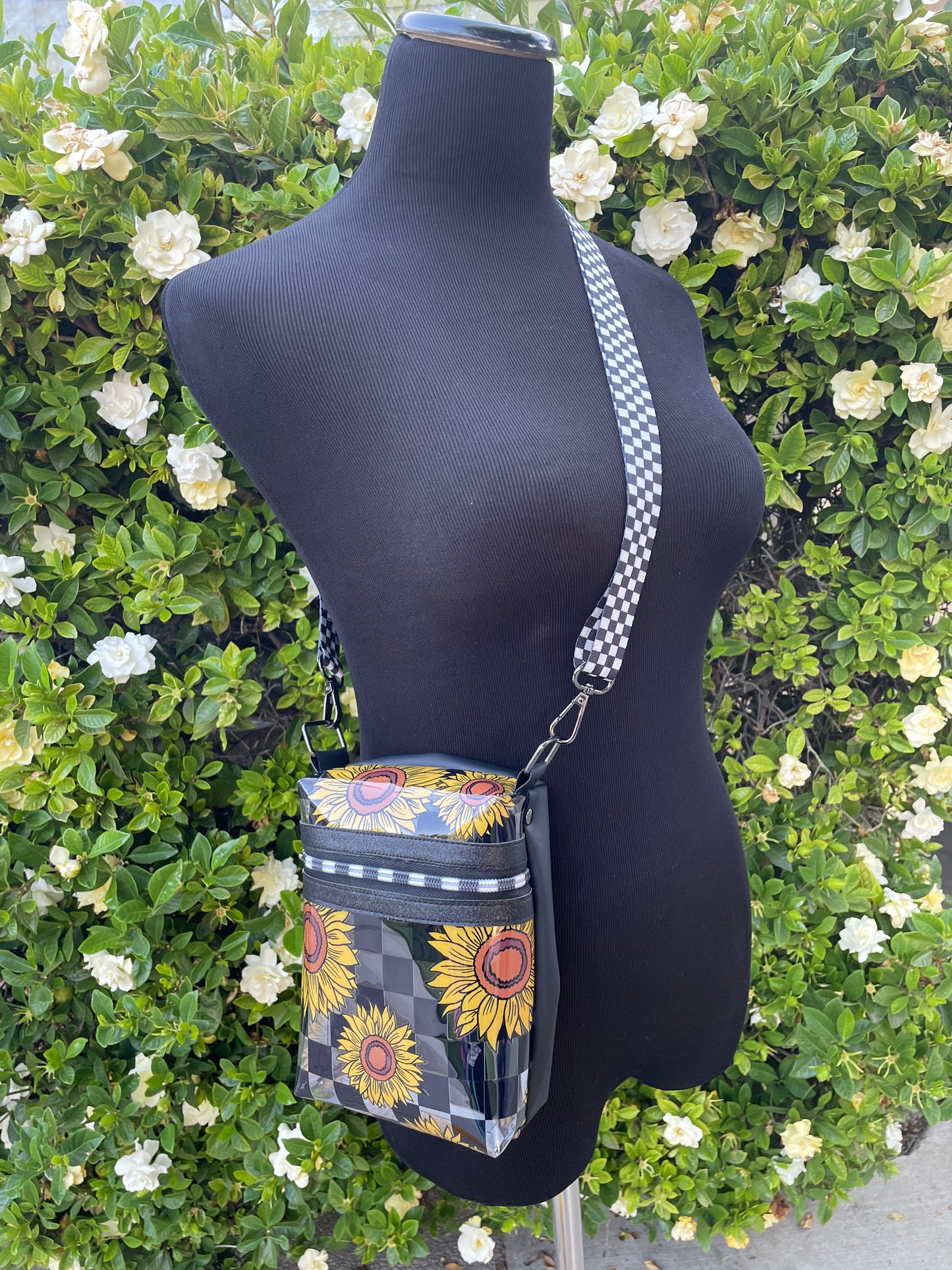 Sunflower & Checkers Babi Boxy Crossbody