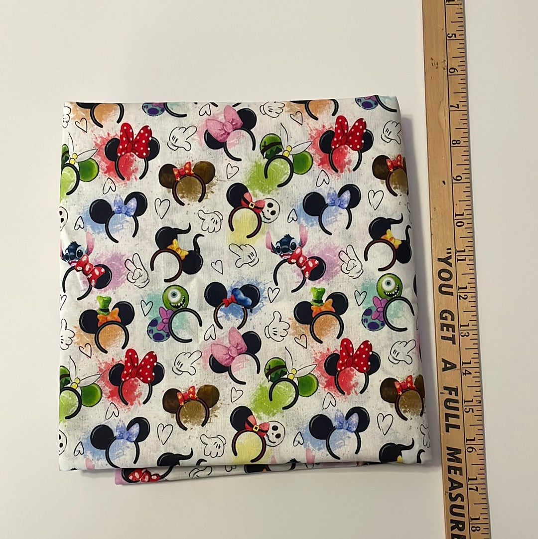Disney Ears Print Cotton Woven