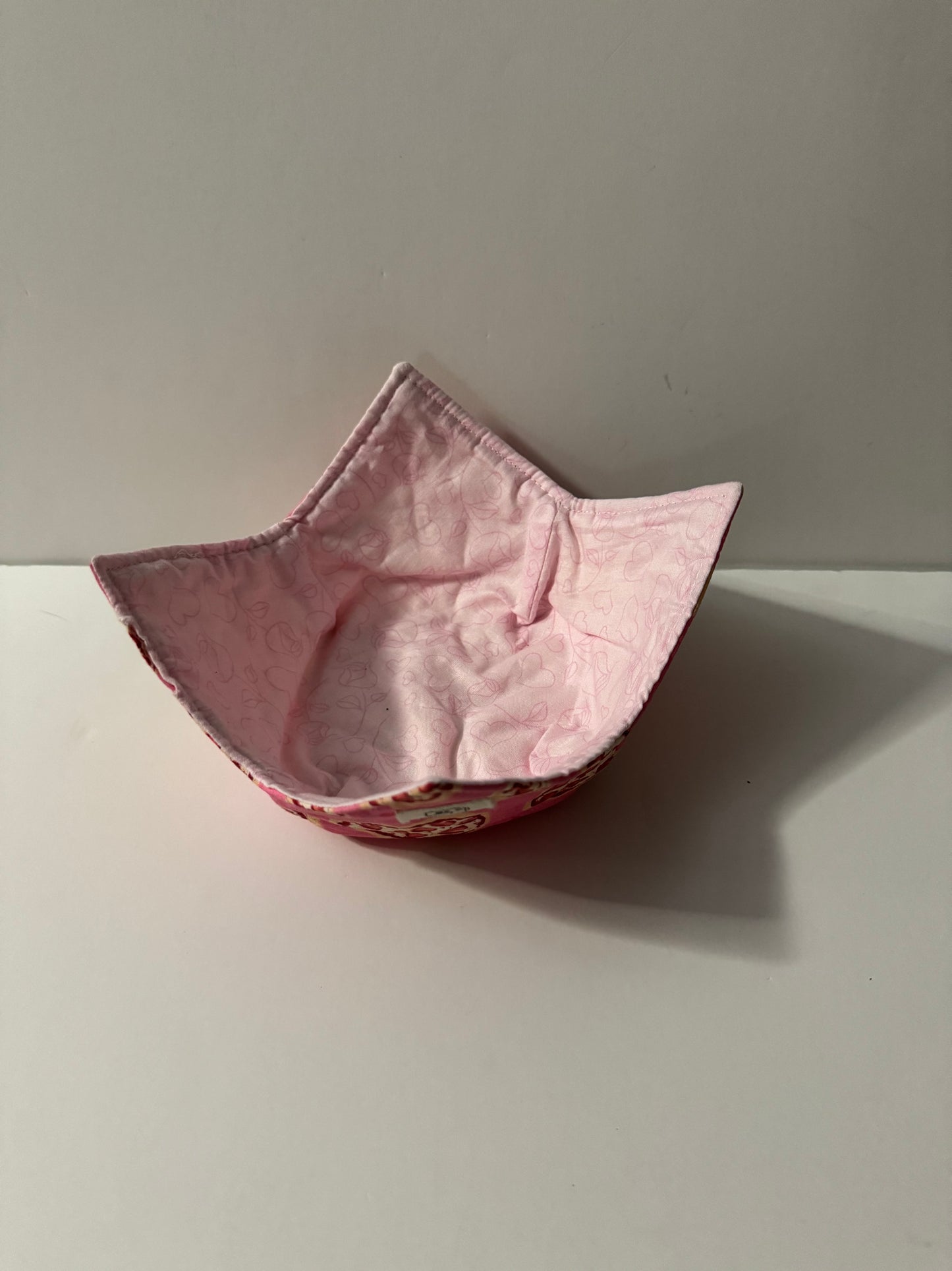 Valentine Bowl Cozie | 100% Cotton | Reversible