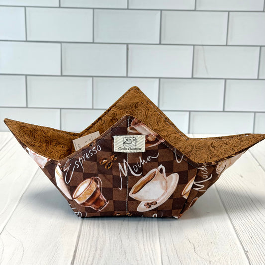 Coffee Lover Reversible Bowl Cozy Microwave Safe