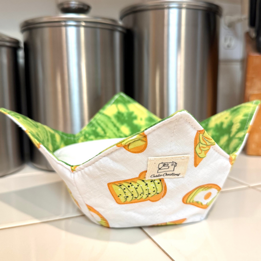 Avocado Toast Reversible Bowl Cozy Microwave Safe
