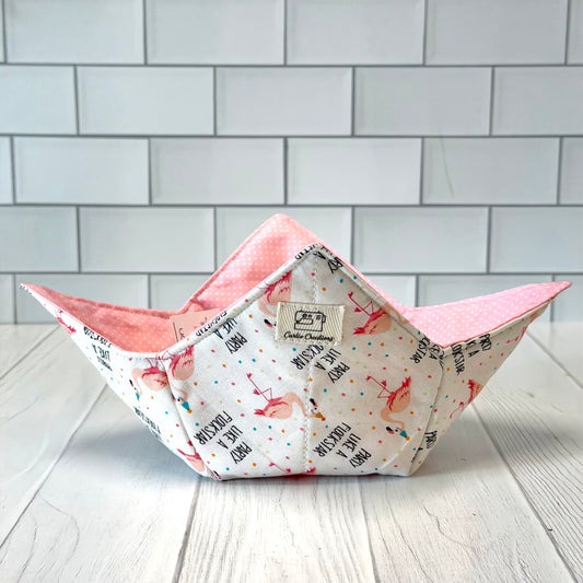 Flockstar Reversible Bowl Cozy Microwave Safe