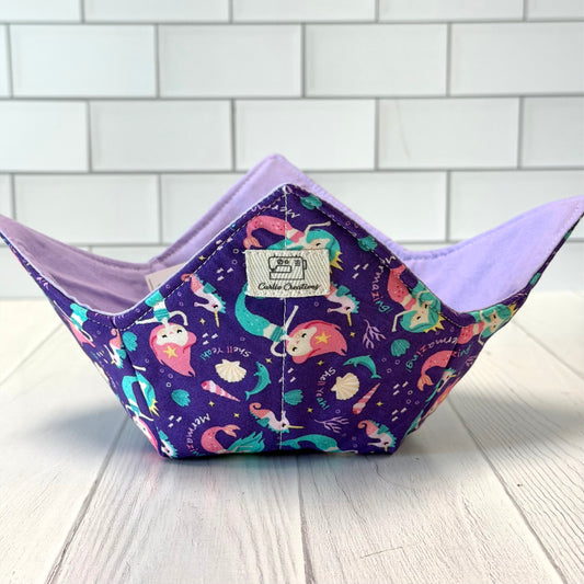 Mermazing Reversible Bowl Cozy Microwave Safe