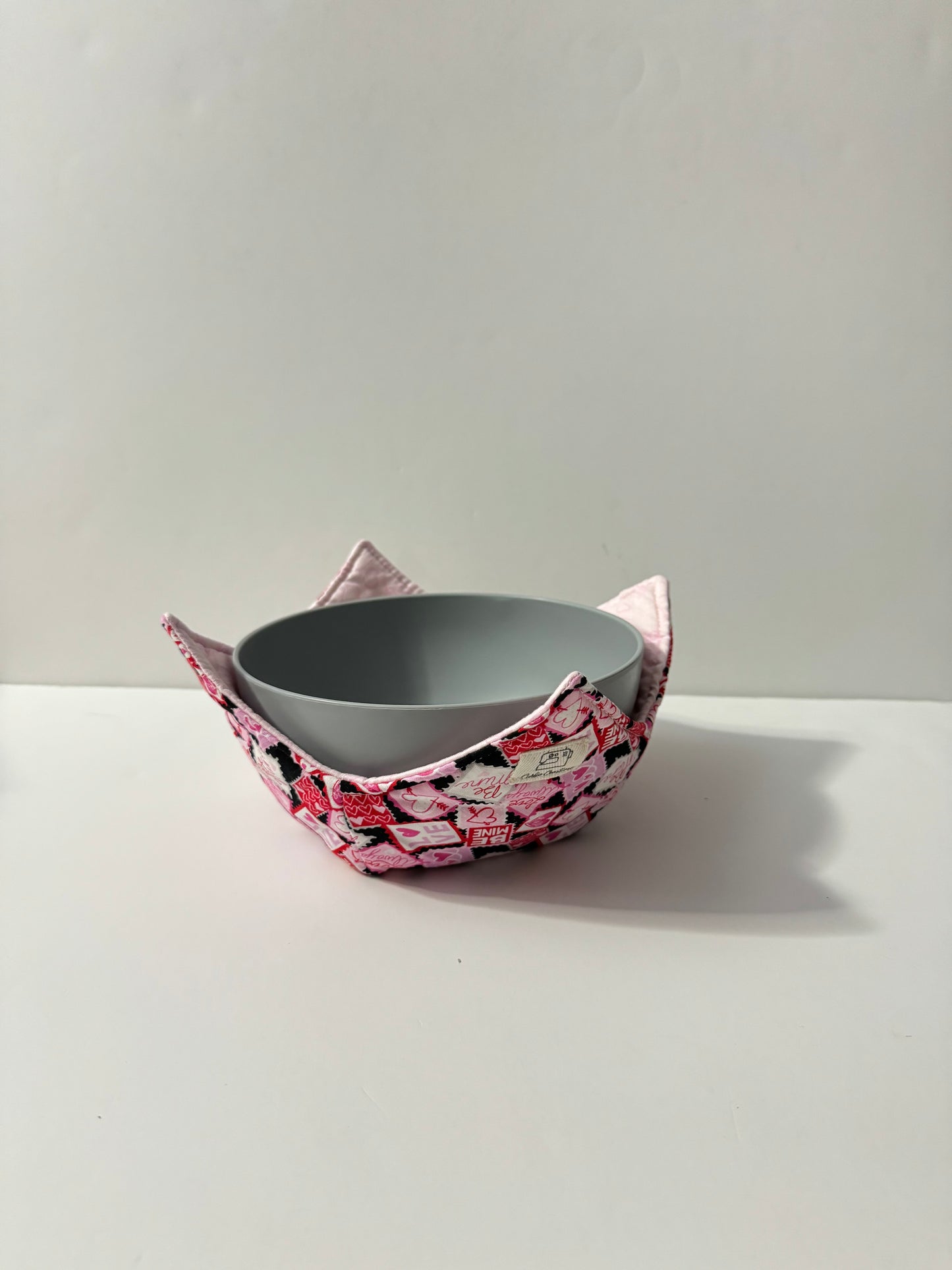 Valentine Bowl Cozie | 100% Cotton | Reversible