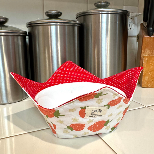 Strawberry Shortcake Reversible Bowl Cozy Microwave Safe