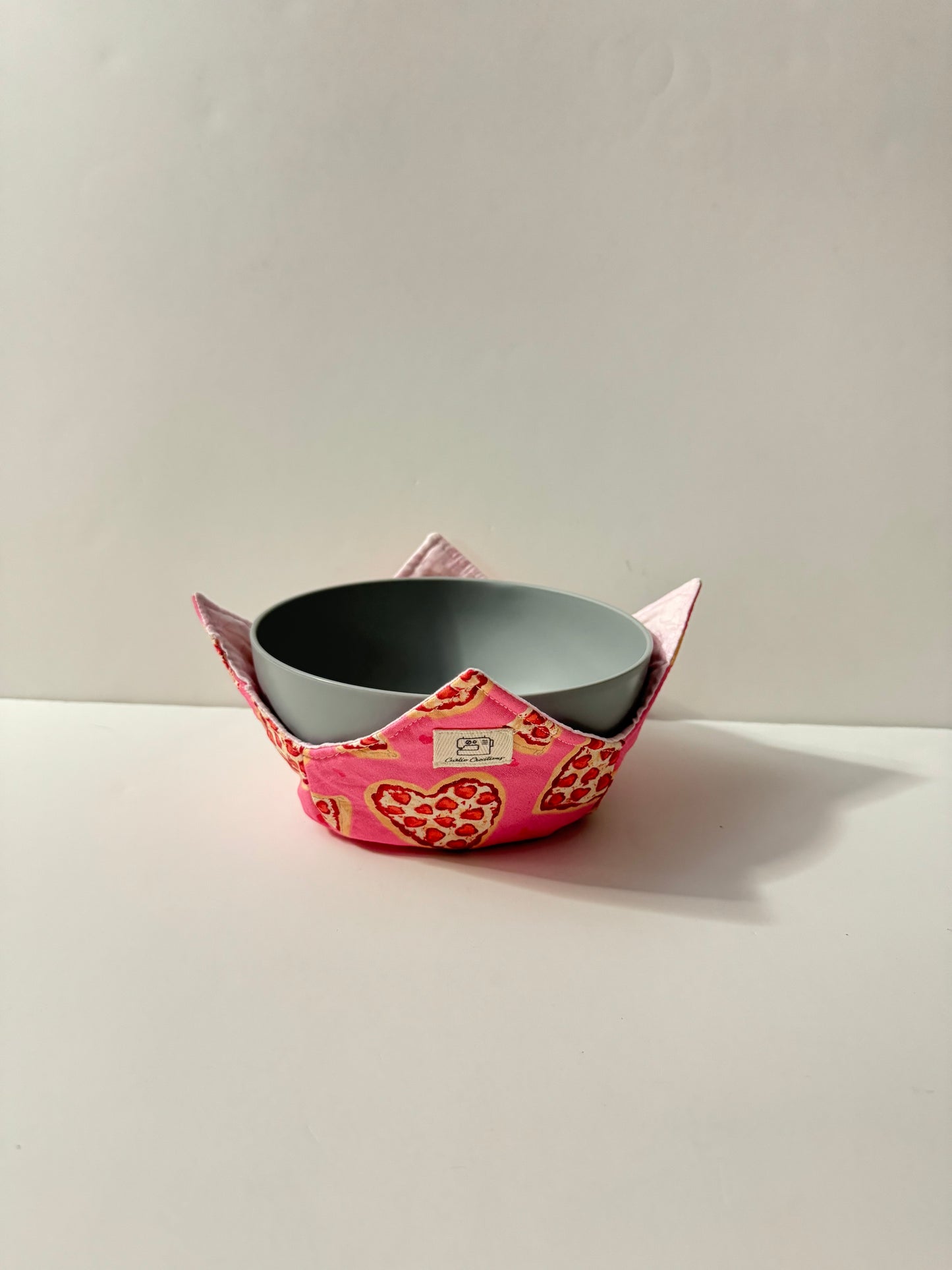 Valentine Bowl Cozie | 100% Cotton | Reversible