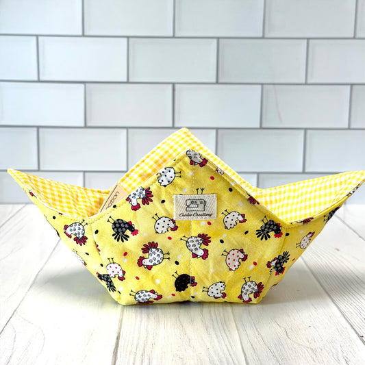 Kitchen Chicken Reversible Bowl Cozy Microwave Safe