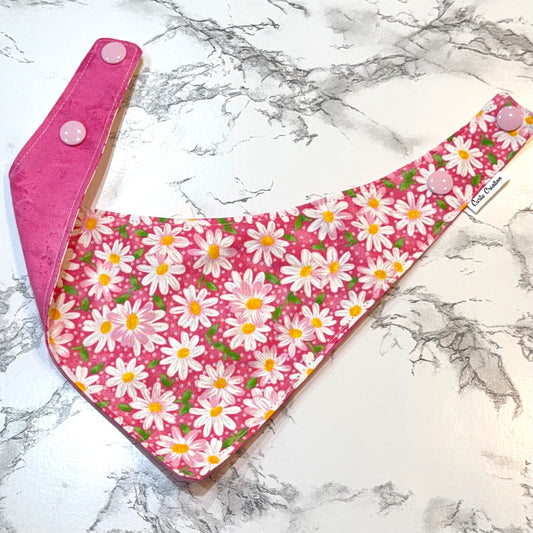 Pink Daisies- Pet Bandanna