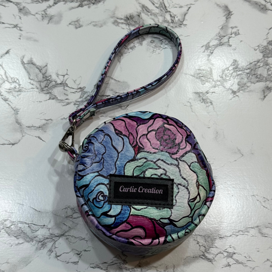 Stain Glass Roses Mini Magda Wristlet