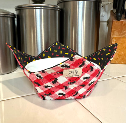 Picnic Reversible Bowl Cozy Microwave Safe