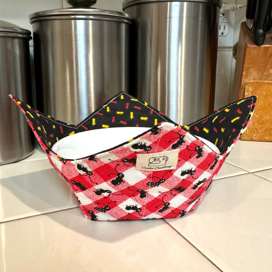 Picnic Reversible Bowl Cozy Microwave Safe