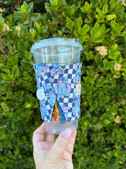 Checkered Stitch || Disney || Cup Sleeve || Hot and Cold (Copy)