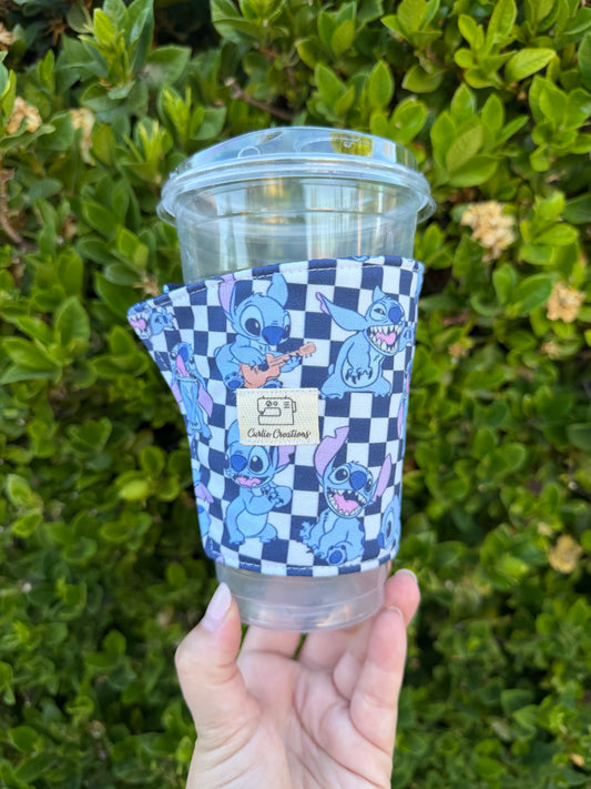 Checkered Stitch || Disney || Cup Sleeve || Hot and Cold (Copy)