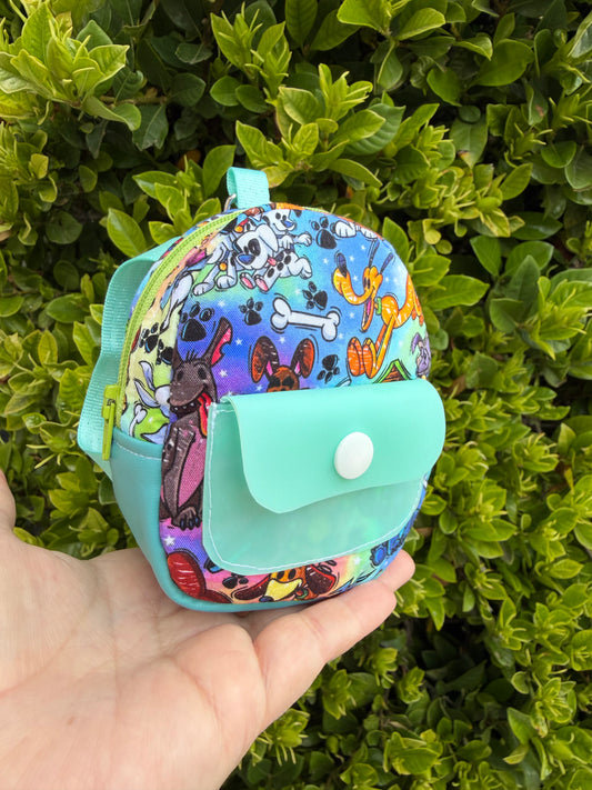 D Dogs Backpack Keychain- Bitty Bug Backpack - Mini Bag