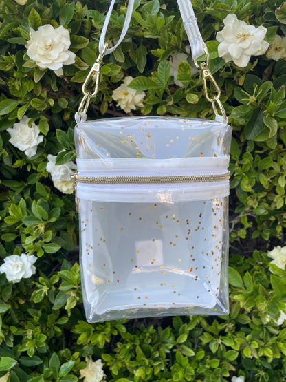 White & Gold stars Babi Boxy Crossbody