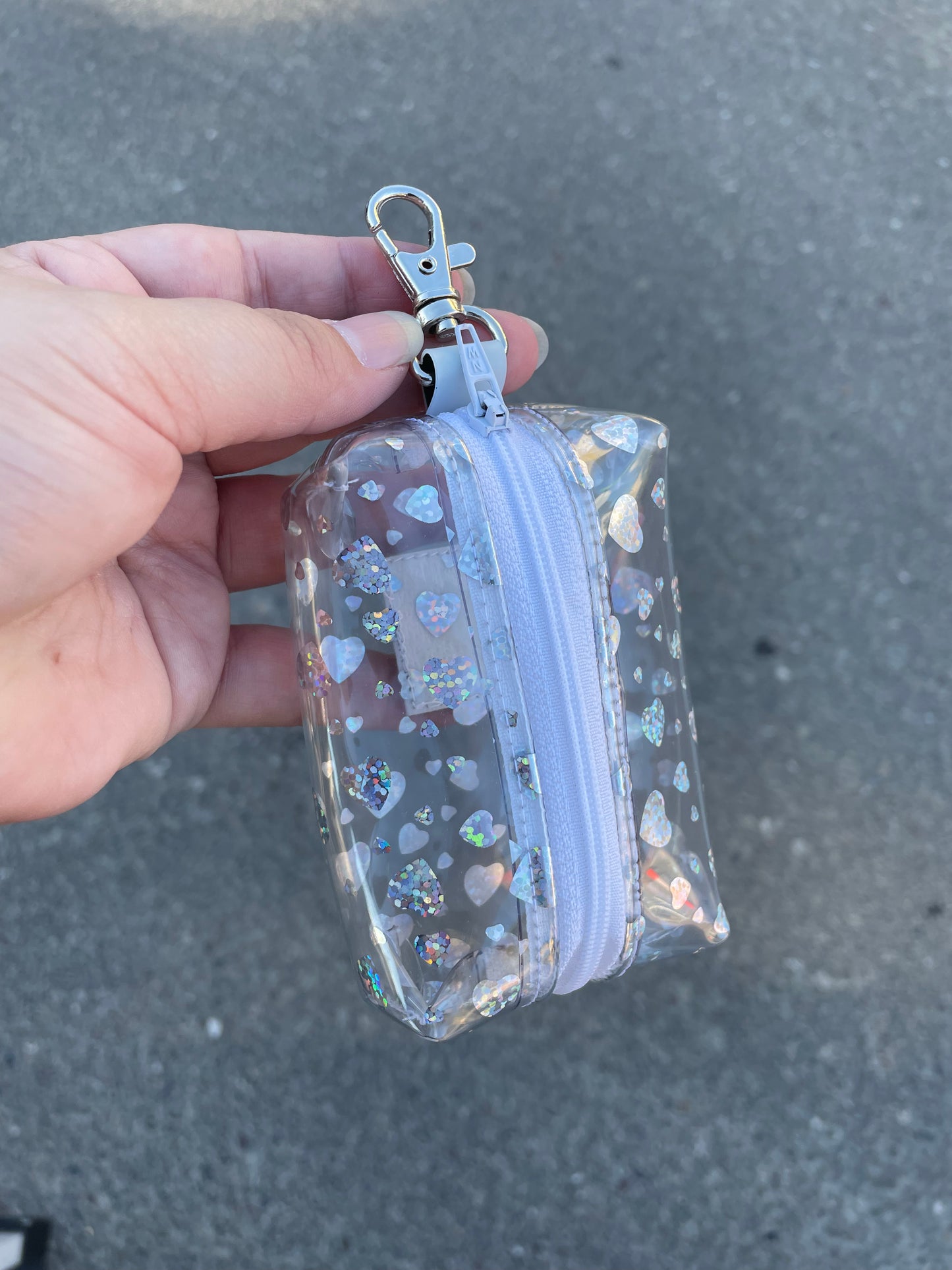 Clear Love Coin Pouch