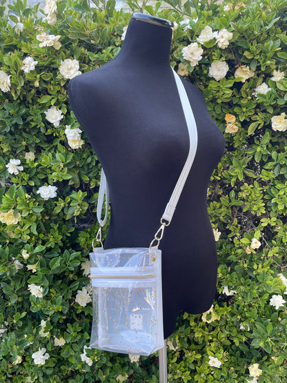 White & Gold stars Babi Boxy Crossbody