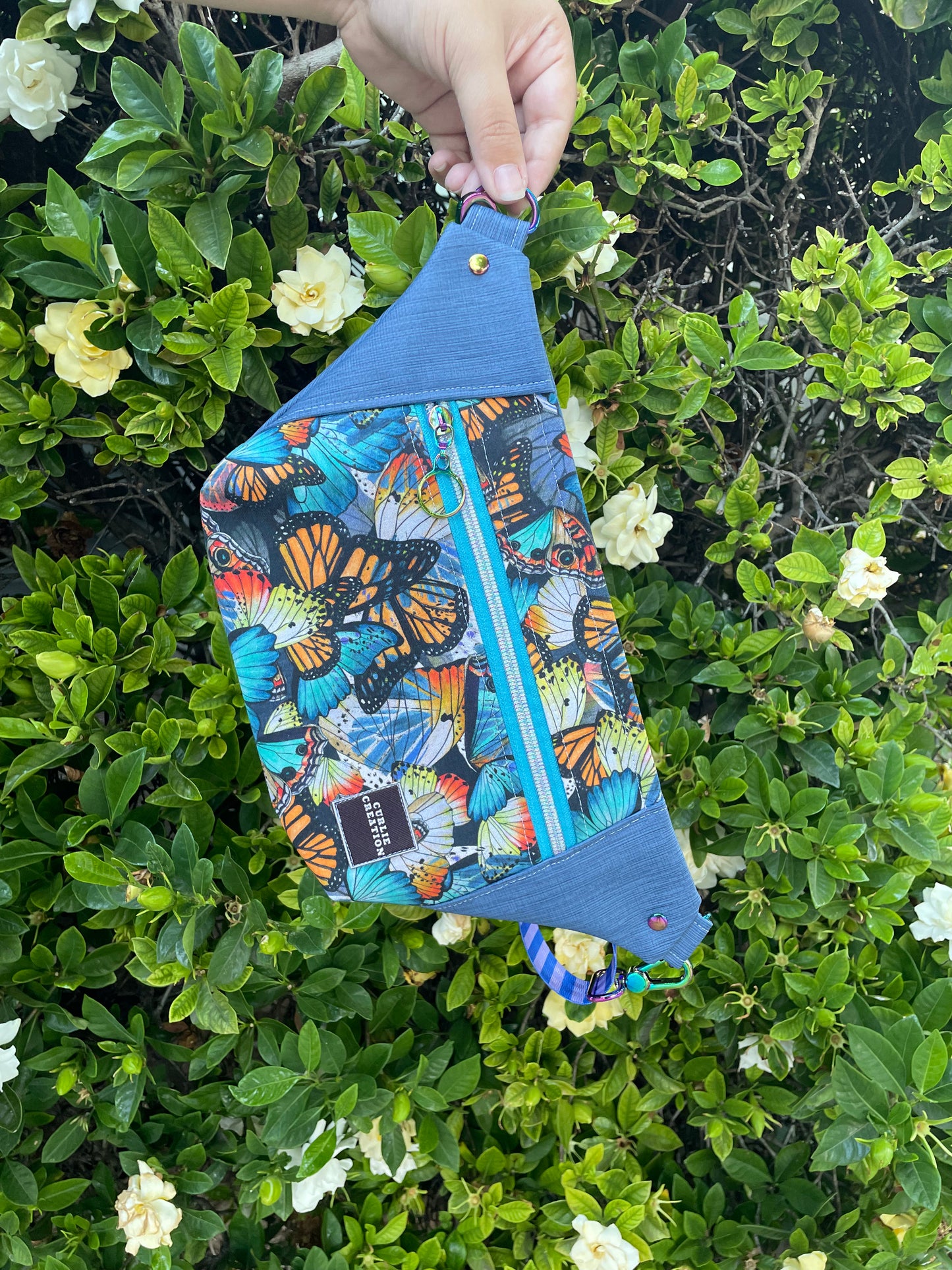 Blue Butterflies Fanny Pack / Bum Bag