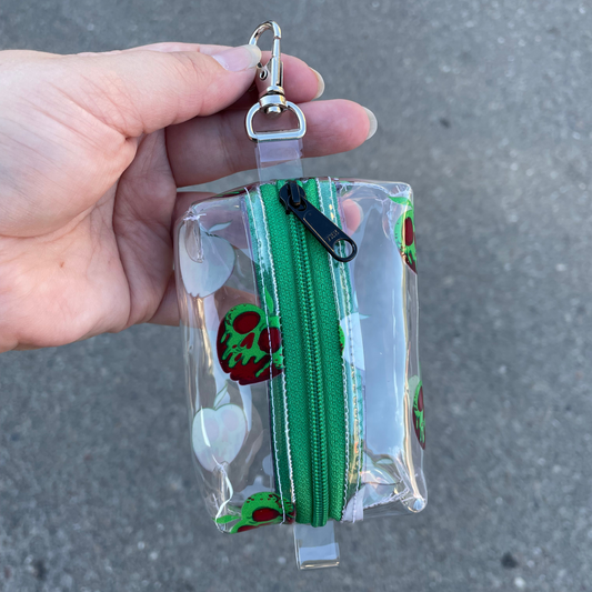 Clear Apple Coin Pouch