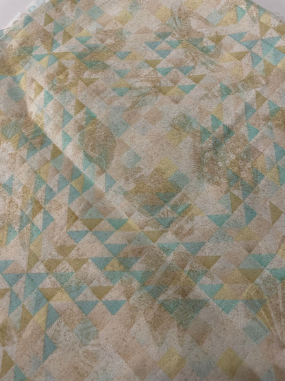 Geometric Ocean Print Cotton Woven
