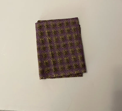 Purple Plaid Cotton Woven