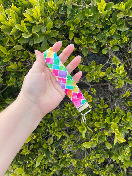 Colorful Geometric Keychain