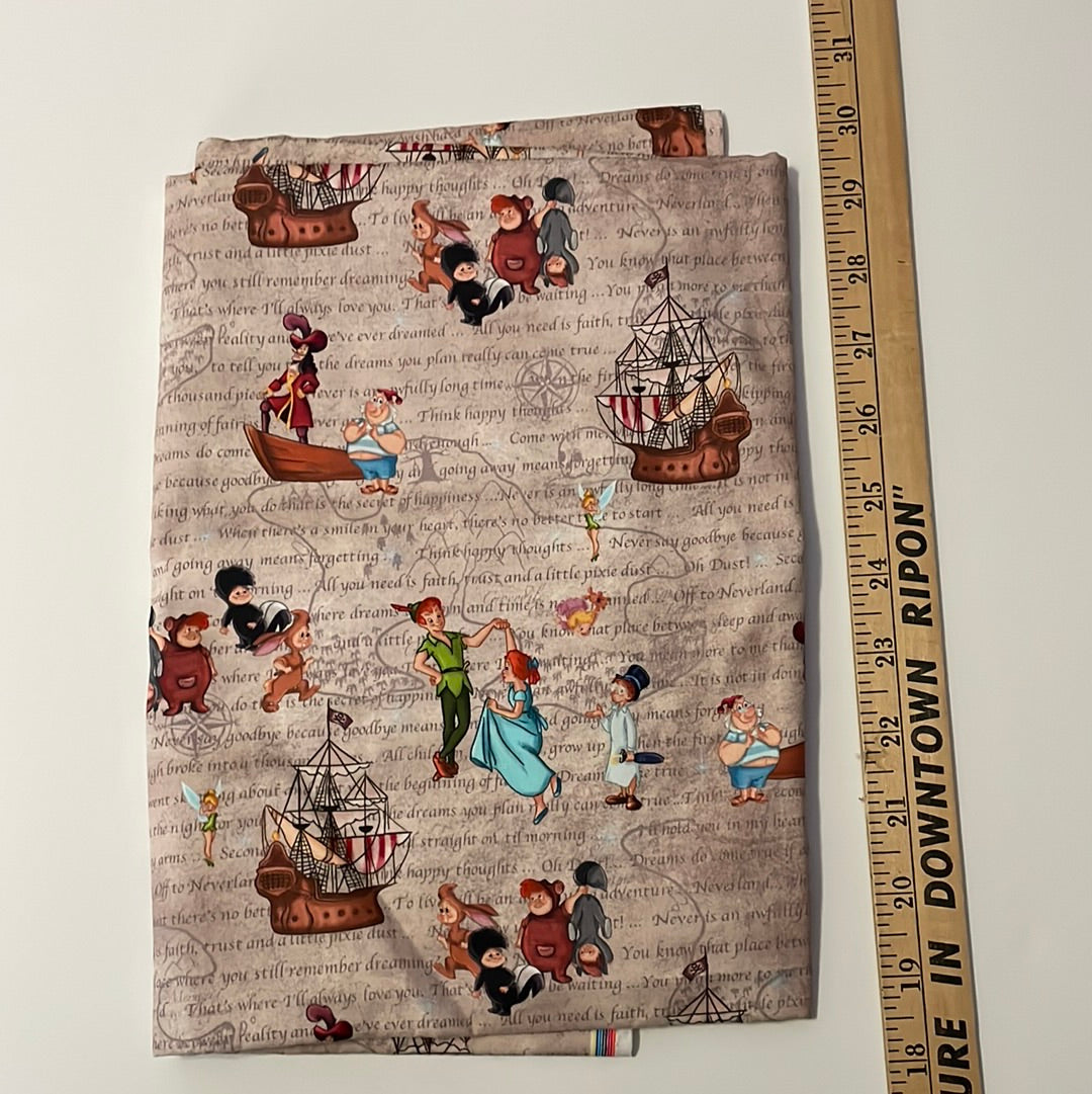 Peter Pan print cotton woven